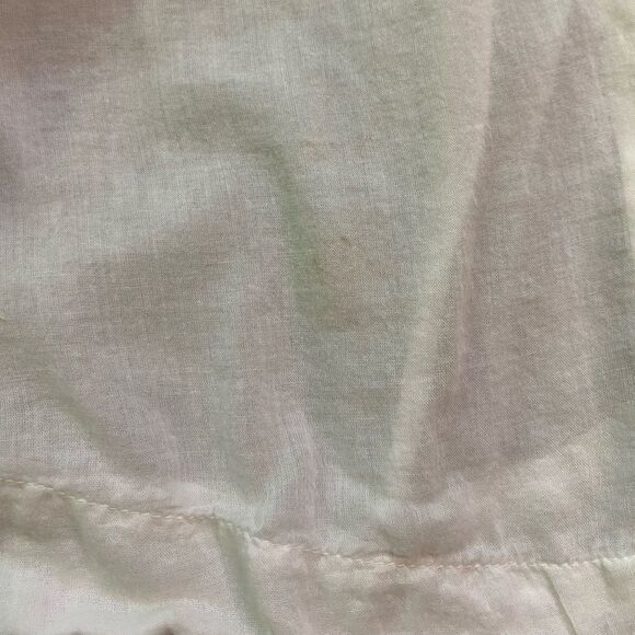 We The Free White Flowy Cotton Button Down Cool Meadow Boho Top - Picture 12 of 16